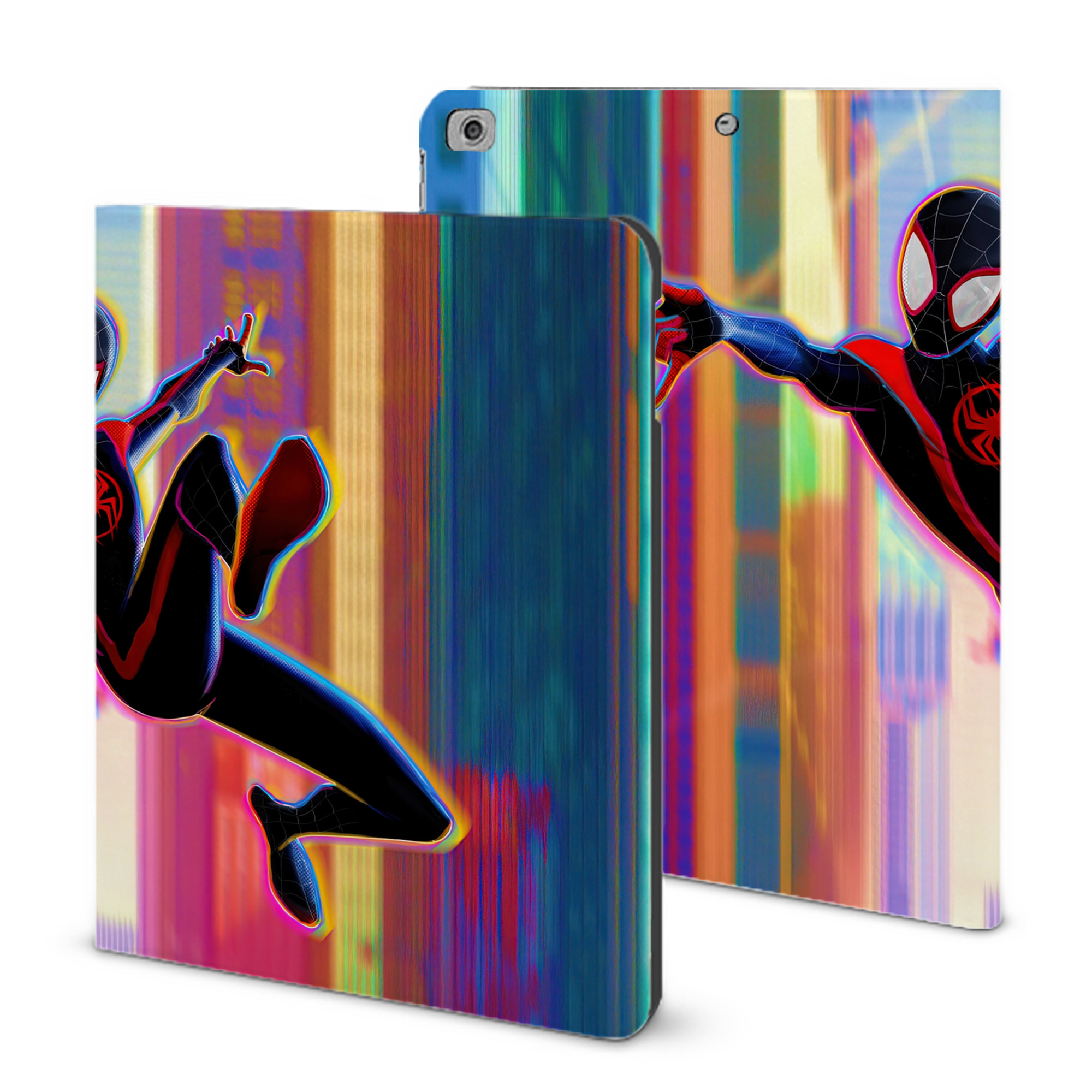 （画像用） Spider Man スパイダーマン IPad ケース ブック型 PUレザー TPU 耐衝撃 軽量 薄型 ペン収納なし 全面保護 IPad 各モデル対応